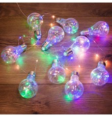 Гирлянда светодиодная Ретро-лампы, 3 м, Мультиколор  303-079  NEON-NIGHT
