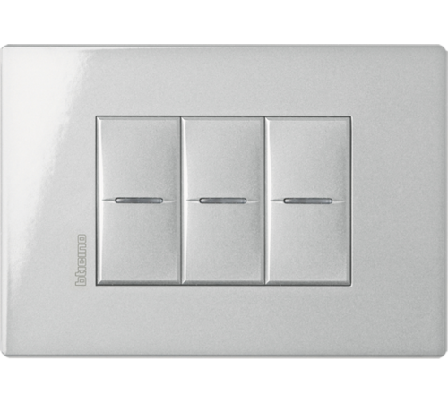 AXOLUTE Air рамка,итальянская модульность, 6 модулей, Алюминий  HW4806HC  Legrand