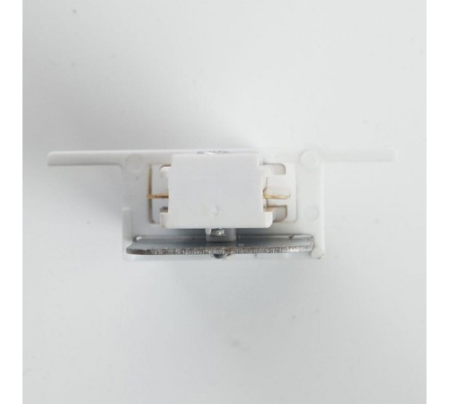 Коннектор для однофазного шинопровода LD1004 прямой встраиваемого , белый  10357  FERON