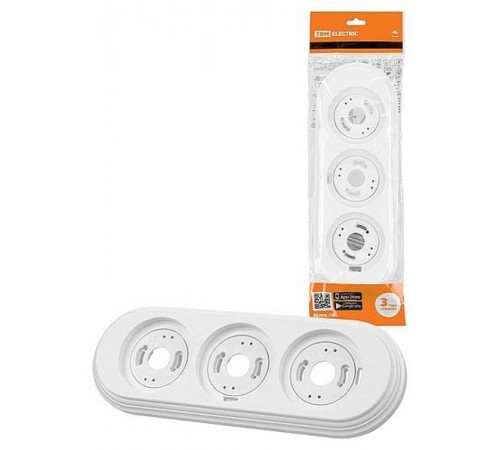 Рамка 3-х постовая белая "Виви"   SQ1820-1091  TDM