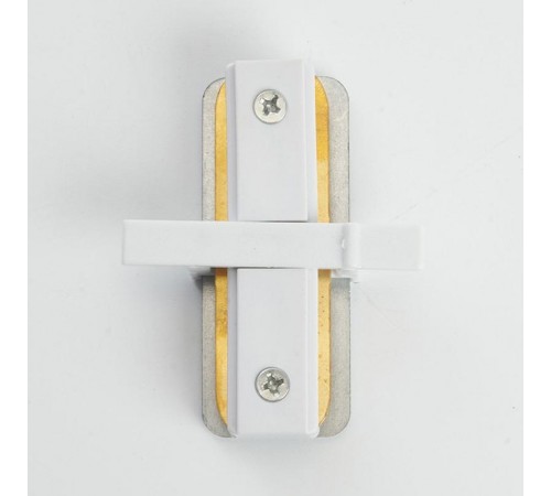 Коннектор для однофазного шинопровода LD1004 прямой встраиваемого , белый  10357  FERON