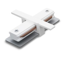 Коннектор для однофазного шинопровода LD1004 прямой встраиваемого , белый  10357  FERON