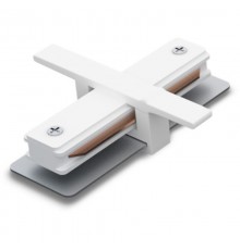 Коннектор для однофазного шинопровода LD1004 прямой встраиваемого , белый  10357  FERON