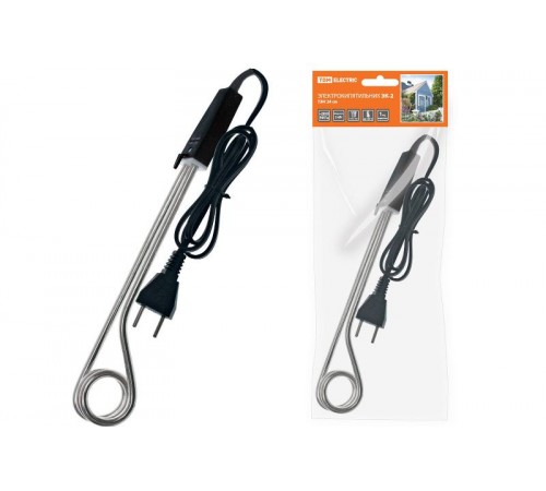 Электрокипятильник ЭК-2; 230 В, 2 кВт, ТЭН 24 см,  SQ2505-0004  TDM