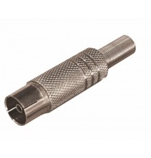 РАЗЪЁМ  гнездо  TV  никель  c пружиной  05-2014  REXANT