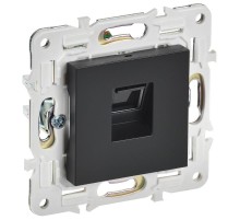 SKANDY Розетка компьютерная RJ45 кат.6 SK-K02Bl черный  SK-K10-2-K02  IEK