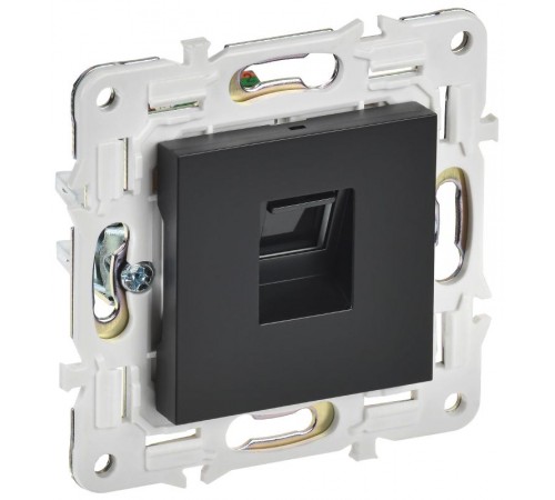 SKANDY Розетка компьютерная RJ45 кат.6 SK-K02Bl черный  SK-K10-2-K02  IEK