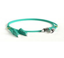 FC-D2-503-LC/PR-ST/PR-H-0.5M-LSZH-AQ Патч-корд волоконно-оптический (шнур) MM 50/125(OM3), LC-ST, 2.0 мм, duplex, LSZH, 0.5 м  378184  Hyperline