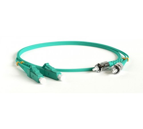 FC-D2-503-LC/PR-ST/PR-H-0.5M-LSZH-AQ Патч-корд волоконно-оптический (шнур) MM 50/125(OM3), LC-ST, 2.0 мм, duplex, LSZH, 0.5 м  378184  Hyperline