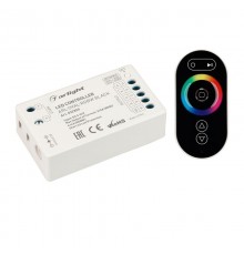 Контроллер ARL-OVAL-RGBW Black (5-24V, 4x4A, ПДУ Овал, RF)  032850  Arlight