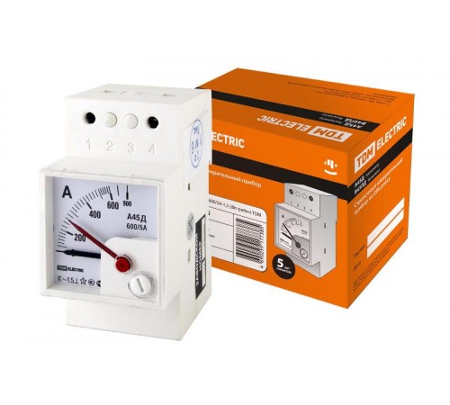 Амперметр А45Д  600/5А-1,5 (din-рейка)   SQ1102-0305  TDM