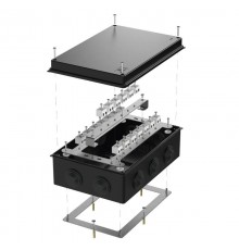 Коробка огнестойкая для о/п 40-0330-FR2.5-40 Е15-Е120 RAL9005 260х175х90 (7 шт/кор) черная  40-0330-9005-FR2.5-40  Промрукав