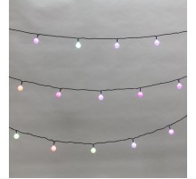 Гирлянда Шарики диаметр 25 мм, 5 м, темно-зеленый ПВХ, 25 LED, RGB, IP20, соединяется  303-550  NEON-NIGHT
