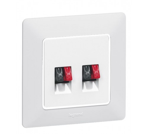 Valena LIFE Белый Накладка Аудиорозетка 2-ая  755370  Legrand