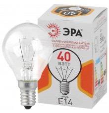 Лампа накаливания ДШ (P45) шар 40Вт 230В Е14 цв. упаковка  Б0039136  ЭРА