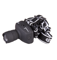 Фонарь налобный H2-L1WZ-3AAA-bk (1W LED, zoom) черный  2851437  ФАZА
