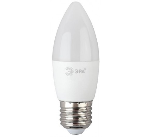 Лампа светодиодная ЭКО LED B35-8W-865-E27 R (диод, свеча, 8Вт, хол, E27)  Б0045342  ЭРА