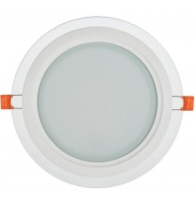 Светильник светодиодный встраиваемый ДВО 1622 со стекл. круг 18Вт 4000К IP20  серия LIGHTING   LDVO0-1622-18-4000-K01  IEK