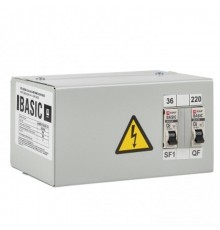 Ящик с понижающим трансформатором ЯТП 0,25кВА 220/36В (2 автомата) EKF Basic  yatp0,25-220/36v-2a  EKF