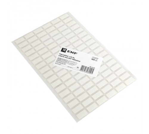 Наклейка "12В" (10х15мм 1шт) PROxima  an-2-01  EKF