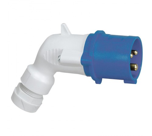 Вилка моб.угл. 16А 2К+З 230В IP44  056453  Legrand