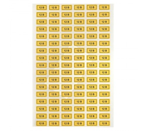 Наклейка "12В" (10х15мм 1шт) PROxima  an-2-01  EKF