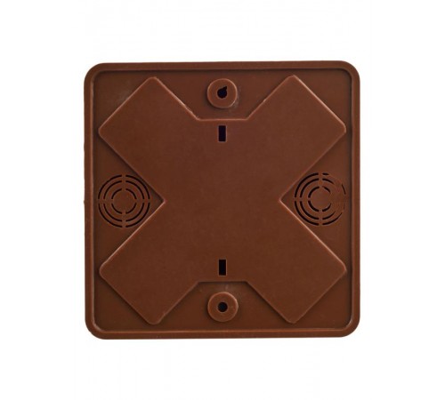 Коробка распределительная КМ41219-05 для о/п 104х104х29 мм дуб (6 клемм 6мм2)  UKO10-100-100-029-K24  IEK