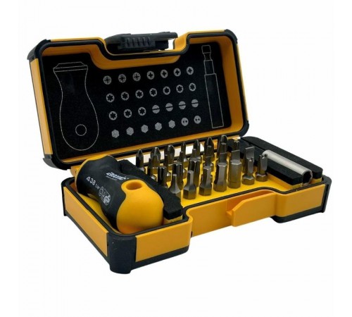 Набор бит SL/PZ/PH/HEX/Tx с рукояткой ERGONIC и битодержателем в кейсе, 30 шт  02073006  Felo
