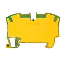 Пружинная клемма Viking 3 - заземляющая - однополюсная - 2 проводника - шаг 8 мм - желто-зеленый  037272  Legrand