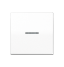 Клавиша для балансирного выключателя с окошком для подсветки; термопласт; белая  AS591KO5BFSWW  Jung