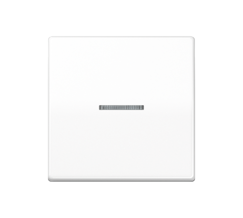 Клавиша для балансирного выключателя с окошком для подсветки; термопласт; белая  AS591KO5BFSWW  Jung