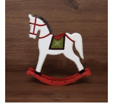 Деревянная фигурка "Игрушечный пони белый" 25х5,5х26,5 см  504-044  NEON-NIGHT