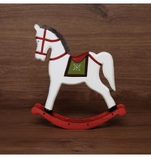 Деревянная фигурка "Игрушечный пони белый" 25х5,5х26,5 см  504-044  NEON-NIGHT