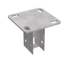 Опора вертикальная двойная для стойки 45х30 пятка 120х120  PR08.5162  Промрукав