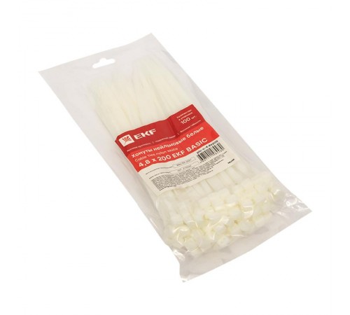 Хомут нейлоновый 4,8х200 (уп./100шт) EKF Simple  plc-c-4.8x200  EKF