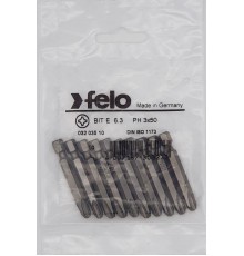 Бита крестовая серия Industrial PH 3X50, 10 шт  03203510  Felo