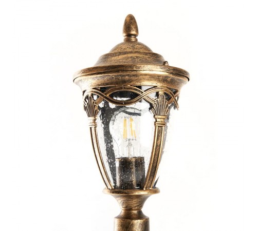 Светильник садово-парковый, 60W 230V IP44 черное золото, PL686 (столб)  11695  FERON