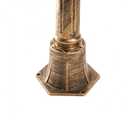 Светильник садово-парковый, 60W 230V IP44 черное золото, PL686 (столб)  11695  FERON