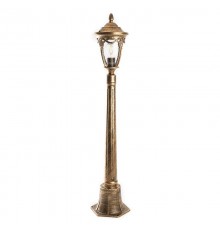 Светильник садово-парковый, 60W 230V IP44 черное золото, PL686 (столб)  11695  FERON