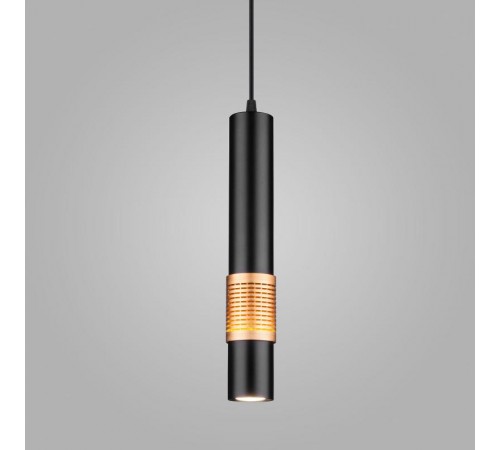 Подвес потолочный DLN001 MR16 черный матовый/золото 7 Eurosvet  a045509  Elektrostandard