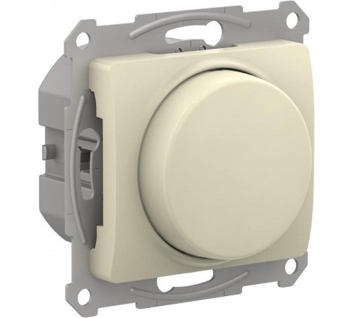 Glossa Бежевыйый Светорегулятор (диммер) повор-нажим LED RC 400Вт механизм  GSL000223  SE