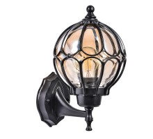 Светильник декоративный уличный PL3701 60W 230V E27 180*200*320мм черный (на стену вверх)  06340  Feron