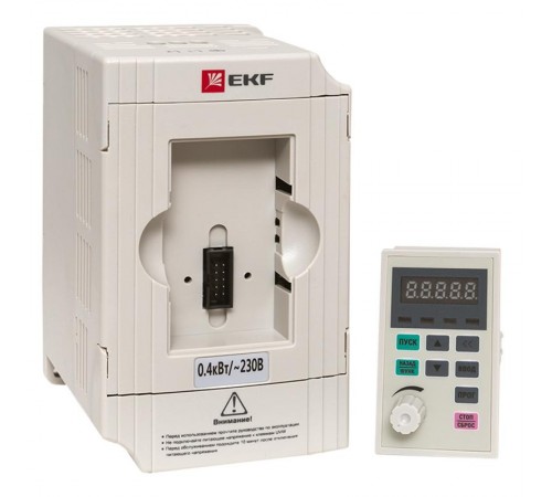 Преобразователь частоты 0,4/0,75кВт 1х230В VECTOR-100 EKF PROxima  VT100-0R4-1B  EKF