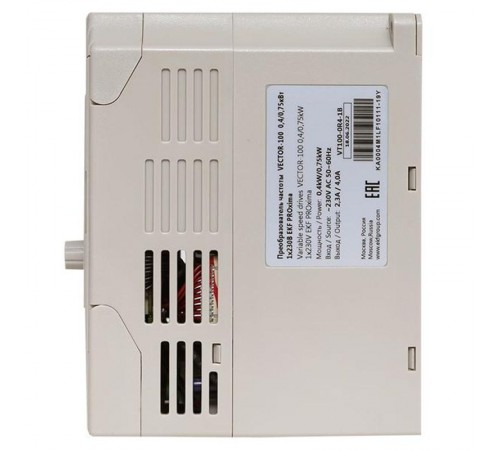 Преобразователь частоты 0,4/0,75кВт 1х230В VECTOR-100 EKF PROxima  VT100-0R4-1B  EKF