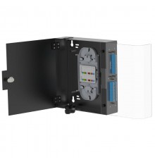 Корпус оптического навесного бокса, 2 слота для адаптерных планок типаRNAP, черный, без сплайс-кассеты, без пигтейлов  RNFBE2BL  DKC