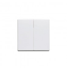 Клавиша для 2-клавишных выключателей/перелючателей/кнопок, глухая, Impressivo, белый  1785-84   2TKA000523G1  ABB