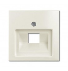 ABB Basic 55 Сл. кость Накладка 1-ой ТЛФ/комп розетки наклонной  1753-0-0098   2CKA001753A0098  ABB