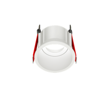 Рамка для модульного светильника FLEX 50 03 круглая встраиваемая утопленная 85х65мм RAL 9010 поворотная  V1-R0-00435-10005-2000000  VARTON