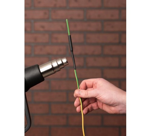 Термоусаживаемая трубка ТУТ нг 6/3 черная EKF PROxima  tut-6-b-1m  EKF