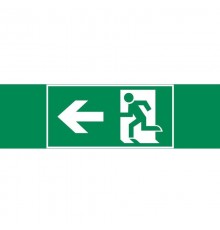 Пиктограмма (Наклейка) "ФИГУРА / СТРЕЛКА ВЛЕВО" 310х90мм для авар-эвакуац св-ка Basic IP65  V5-EM02-60.002.019  VARTON